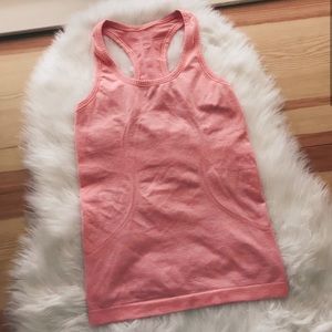 Lululemon swiftly tech racerback in bleached coral